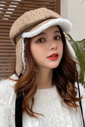 Women Lightweight Earmuffs Warm Casual Beret Hat