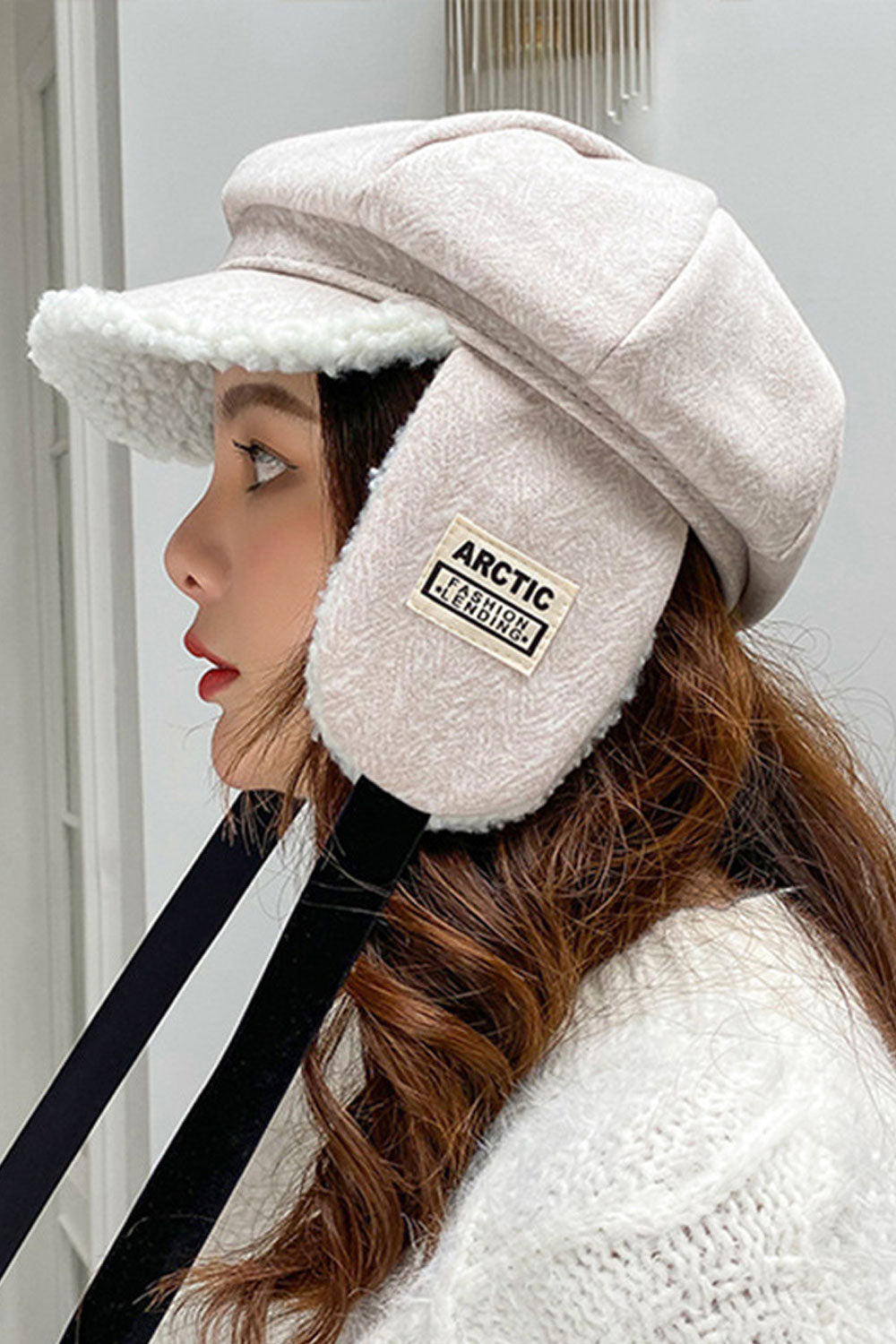 Women Lightweight Earmuffs Warm Casual Beret Hat