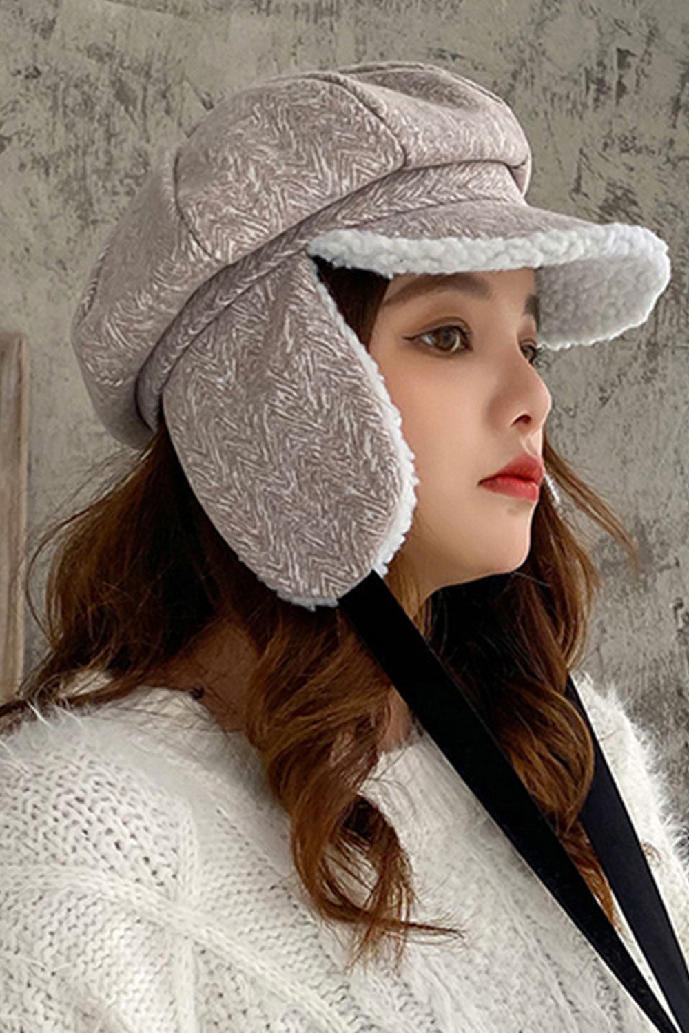 Women Lightweight Earmuffs Warm Casual Beret Hat