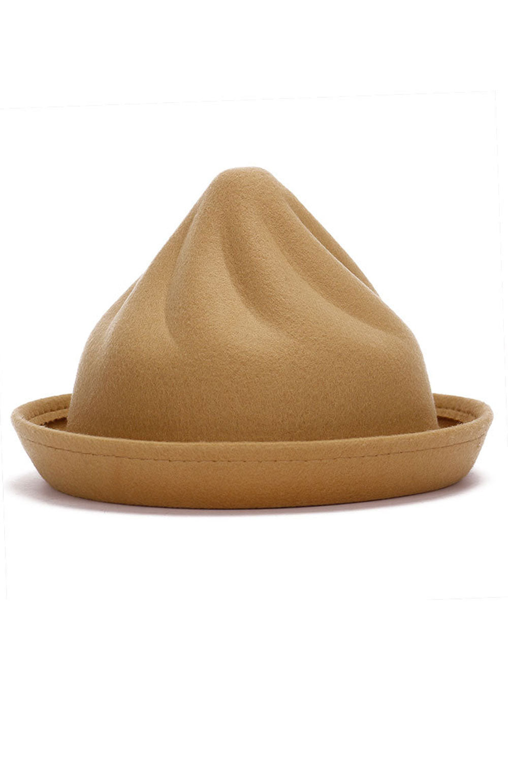 Women Cute Cone Shaped Solid Colored Warm Beret Hat