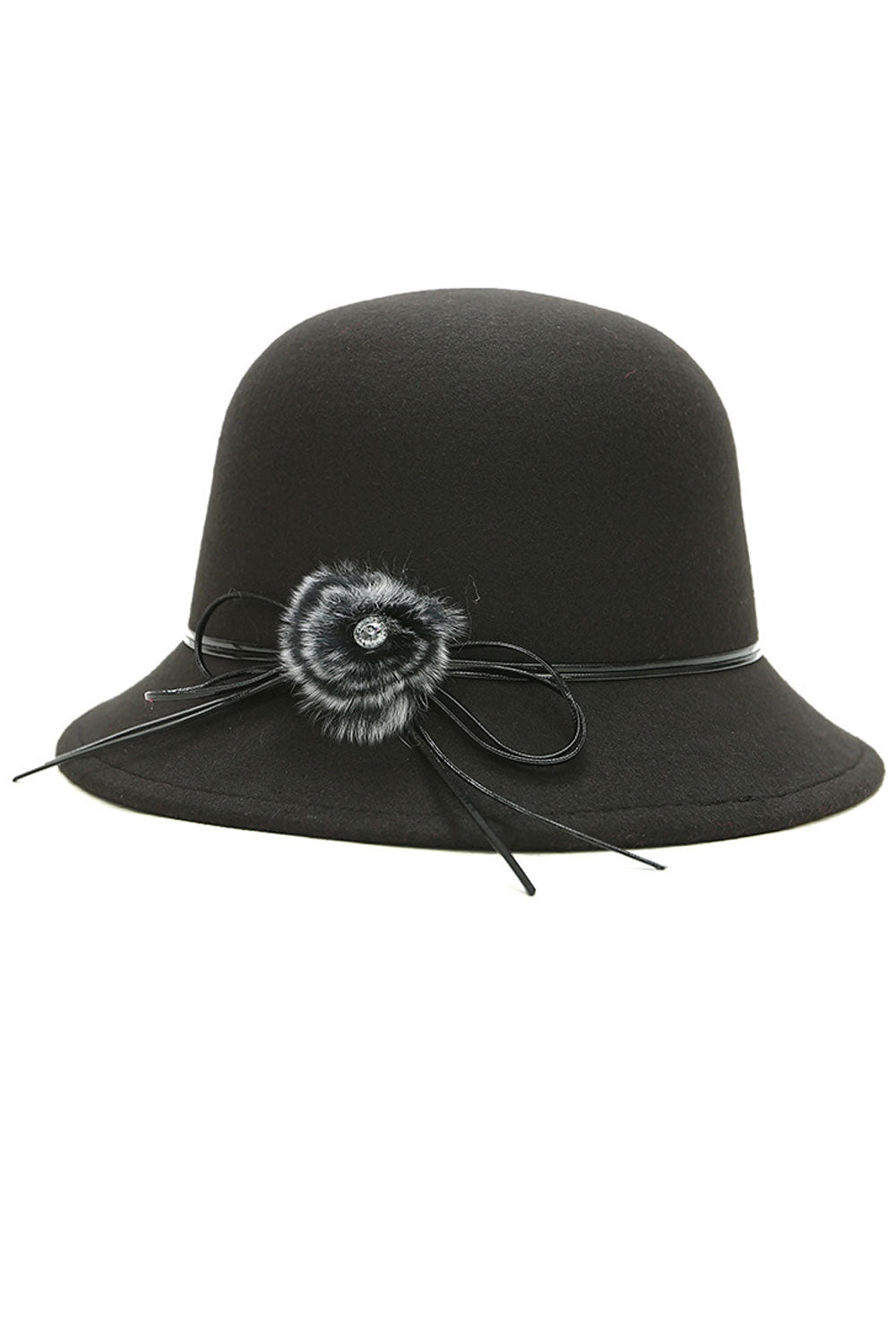 Women Flower Decorated Winter Beautiful Beret Hat