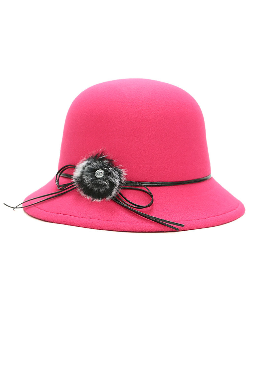 Women Flower Decorated Winter Beautiful Beret Hat