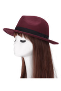 Women Ribbon Decorated Imitation Wool Warm Beret Hat
