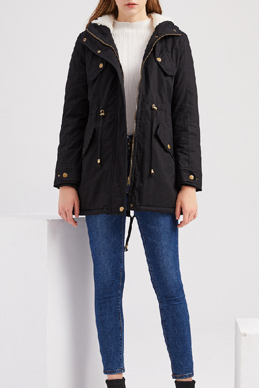 Women Beautiful Long Sleeve Slim Fit Convenient Soft Casual Jacket