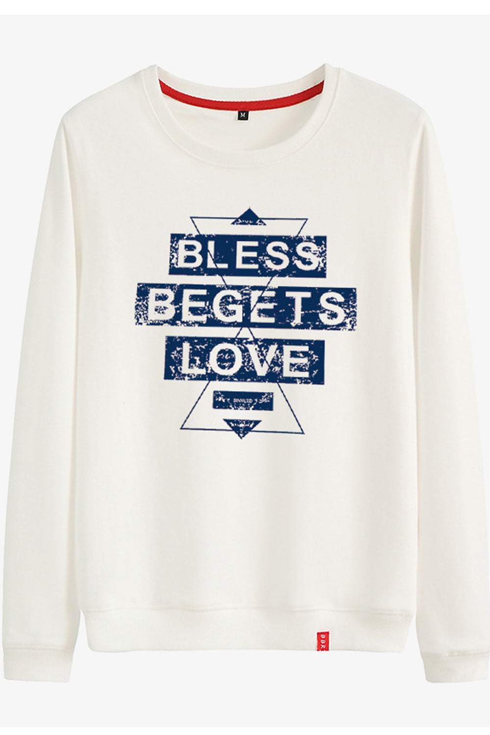 Women Charming Letter Printed Round Neck Easy Long Sleeve Sweatshirt