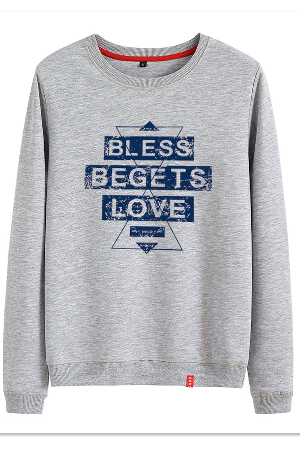 Women Charming Letter Printed Round Neck Easy Long Sleeve Sweatshirt