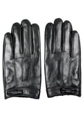 Women Non Slip Windproof Split Finger Leather Gloves