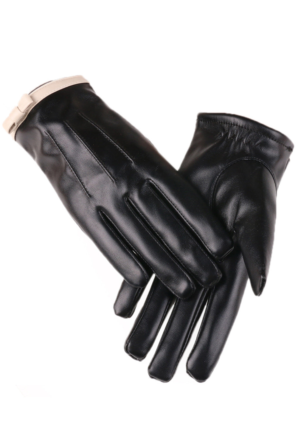 Women Fashion Touch Screen Windproof Warm Leather Gloves