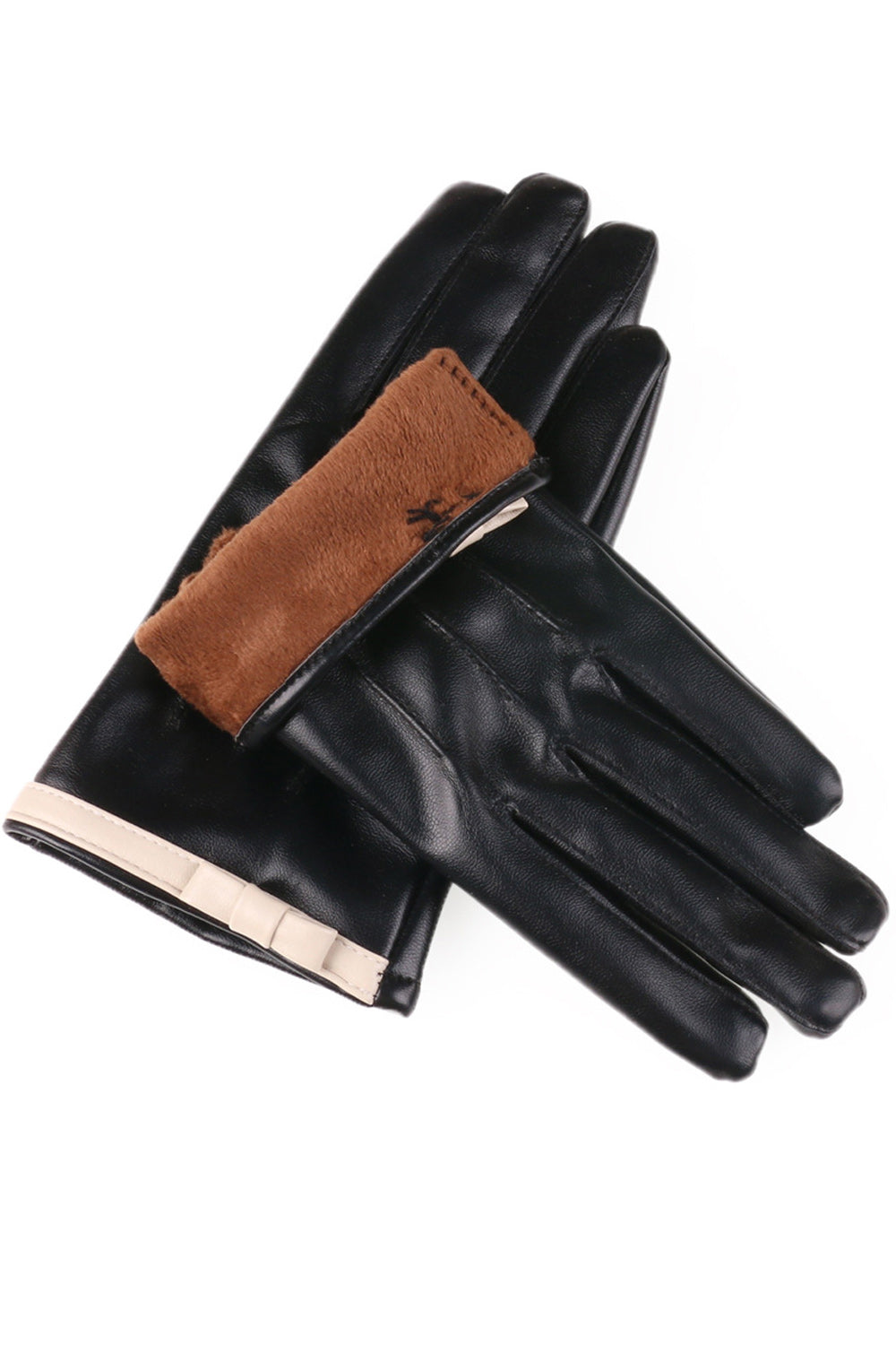 Women Fashion Touch Screen Windproof Warm Leather Gloves