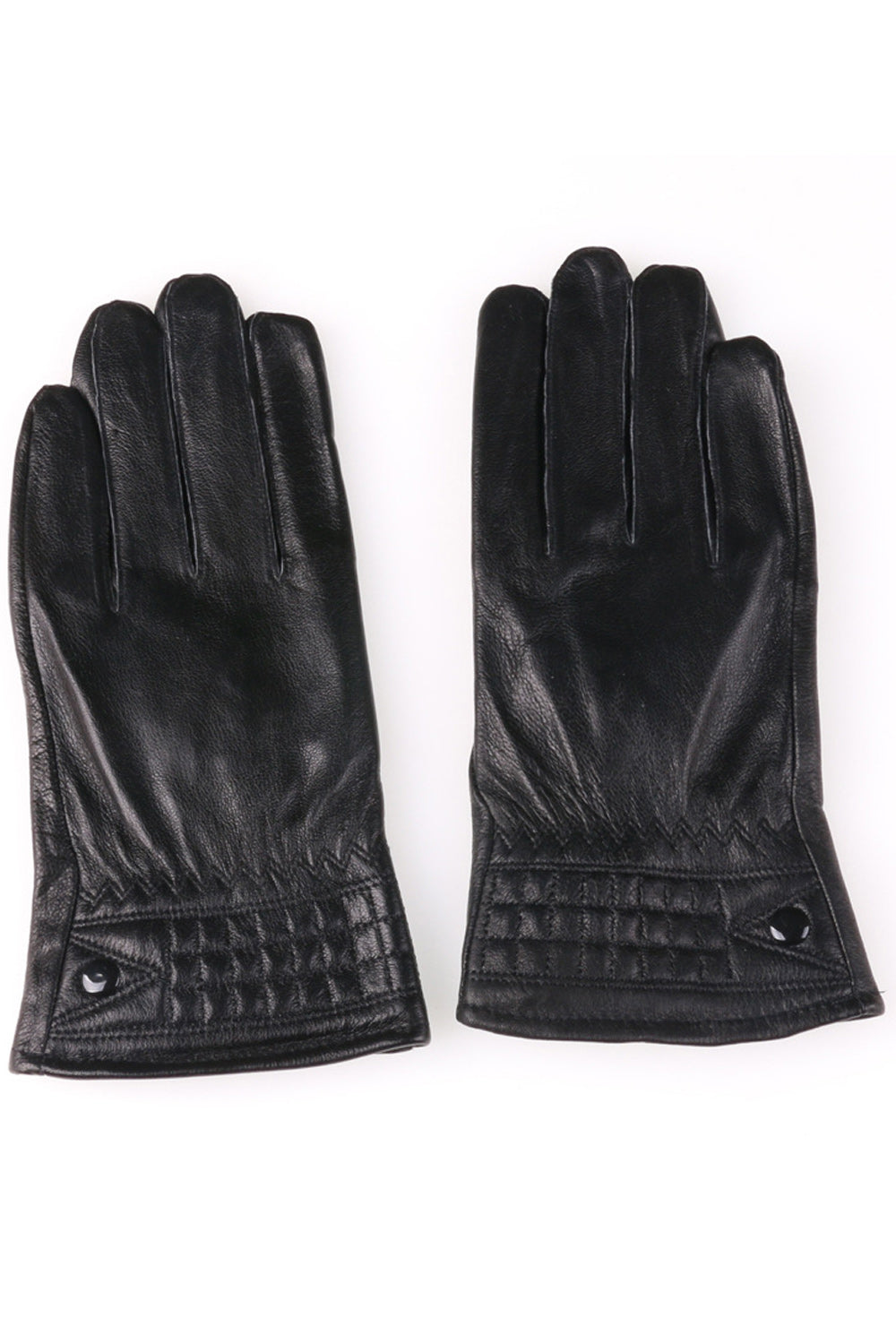 Women Casual Thick Windproof Outdoor Leather Gloves