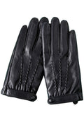 Women Warm Hand Protection Coldproof Non Slip Leather Gloves