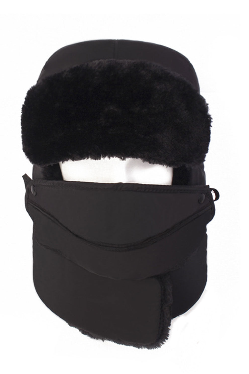 Women Winter Cold Proof Face Protection Padded Hat