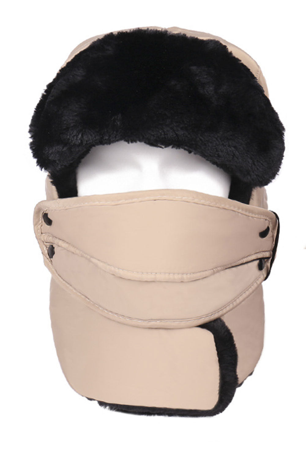 Women Winter Cold Proof Face Protection Padded Hat
