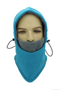 Women Adjustable String Face Mask Warm Padded Hat