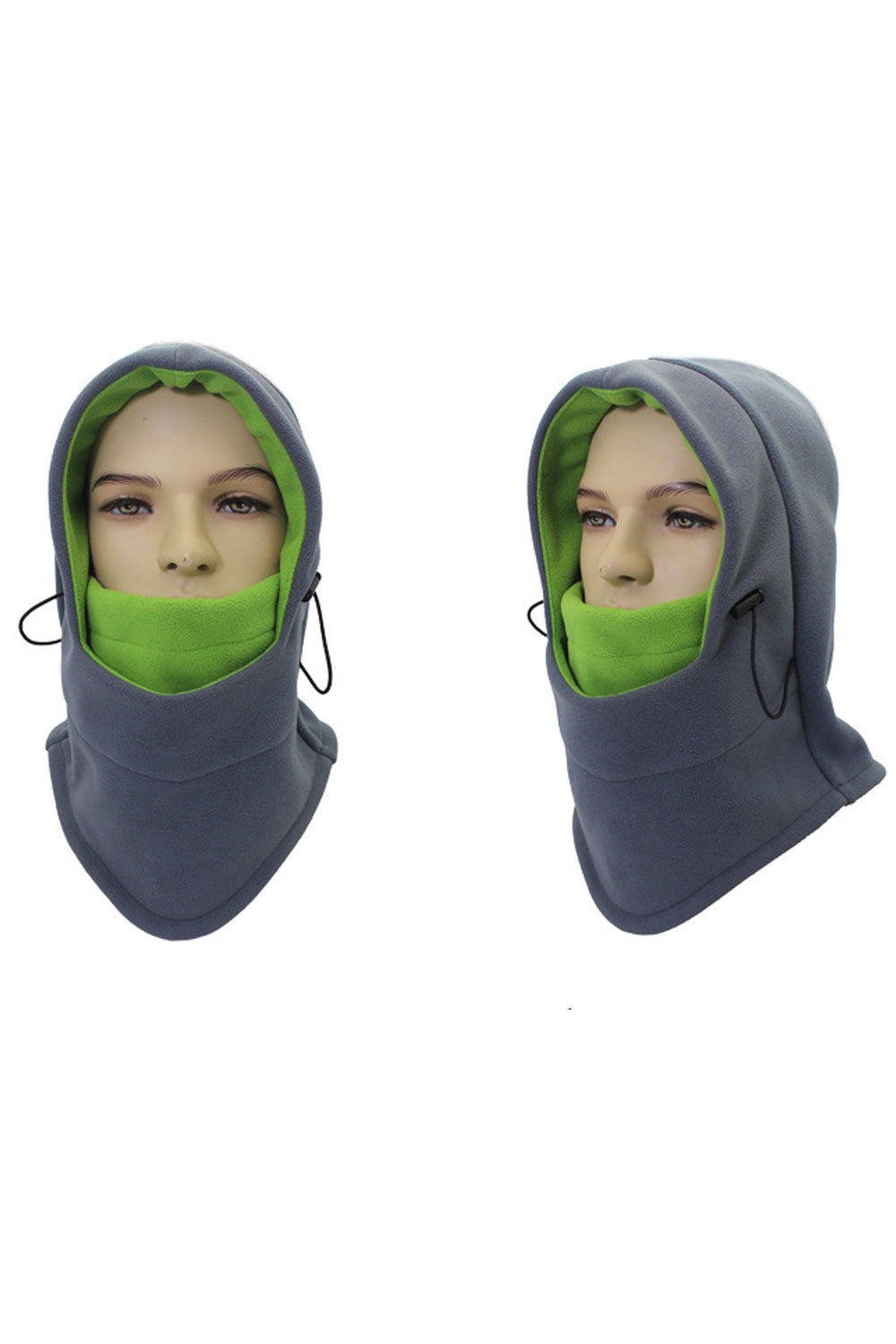 Women Adjustable String Face Mask Warm Padded Hat