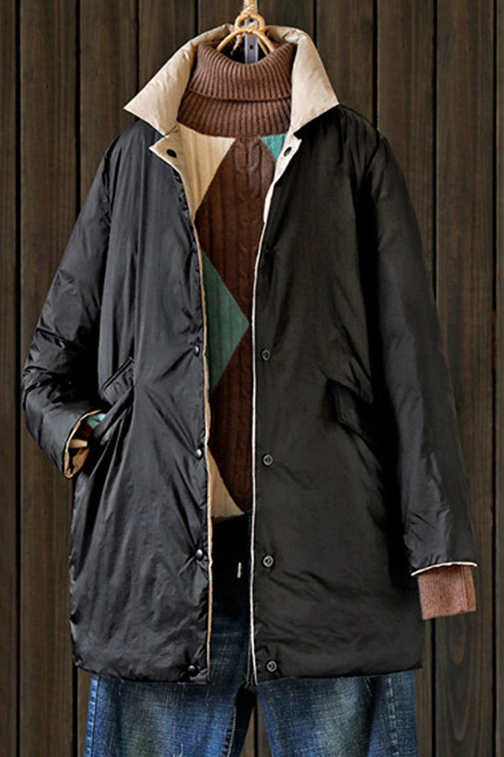 Women Breathable Warm Long Sleeve Winter Casual Padded Jacket