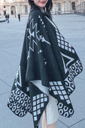 Women Fashionable Printed Pattern Cozy Soft Winter Shawl