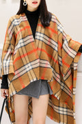 Women Pretty Plaid Pattern Classy Winter Warm Shawl
