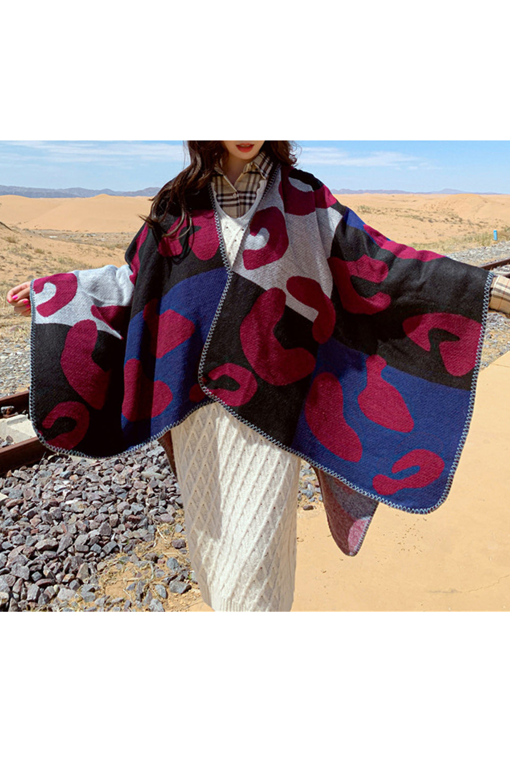 Women Warm Printed Pattern Beautiful Casual Shawl