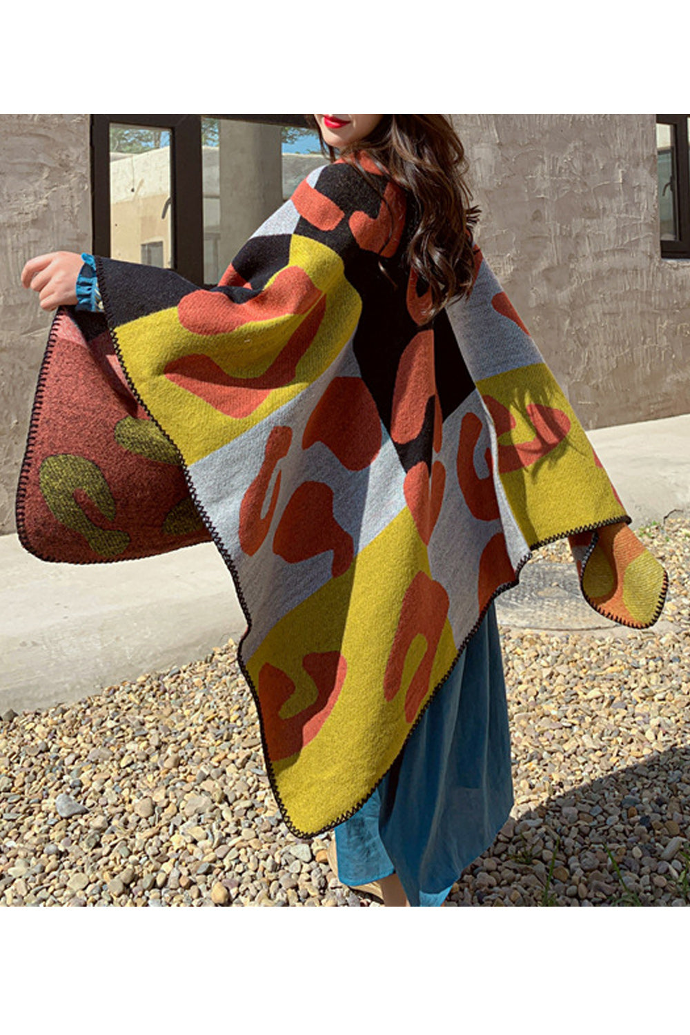 Women Warm Printed Pattern Beautiful Casual Shawl