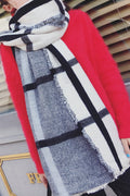 Women Plaid Pattern Comfortable Warm Fashionable Shawl
