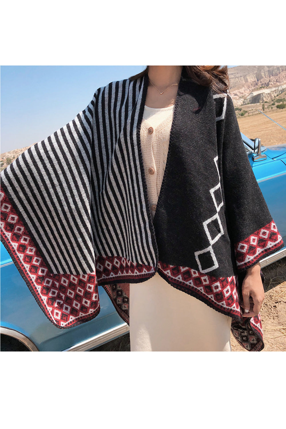 Women Beautiful Thick Cashmere Convenient Shawl