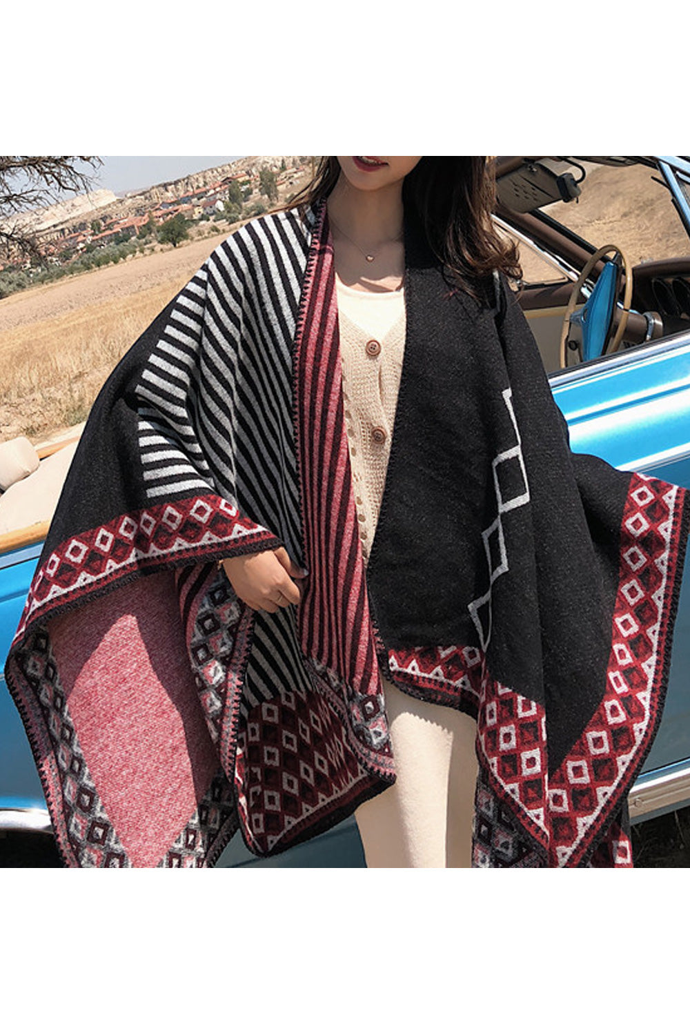 Women Beautiful Thick Cashmere Convenient Shawl