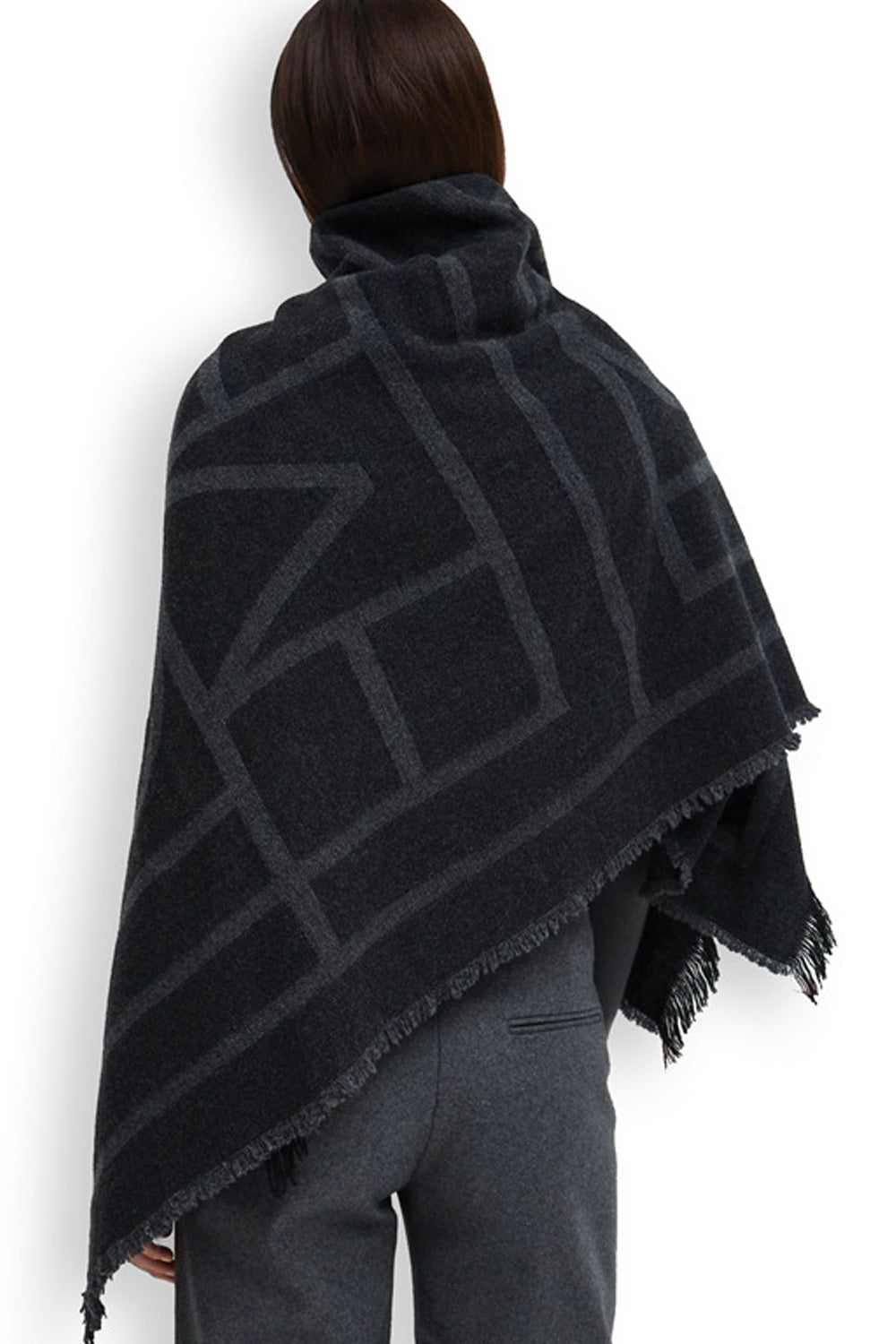 Women Pretty Solid Colored Warm Fashionable Casual Shawl