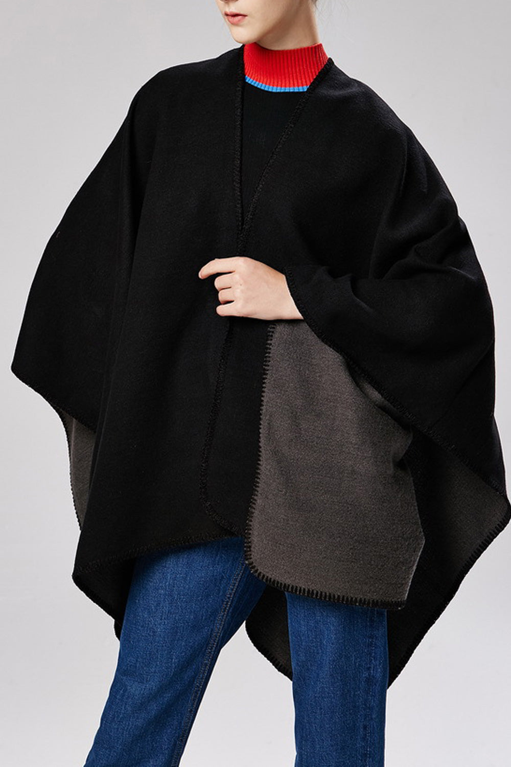 Women Simple Styled Solid Colored Elegant Cozy Shawl