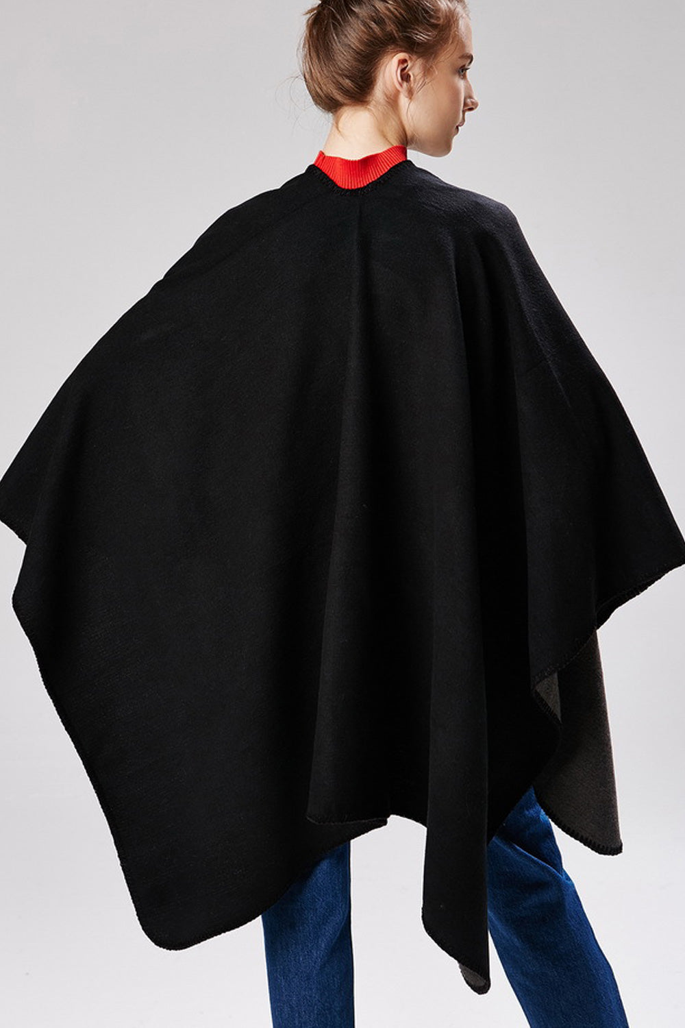 Women Simple Styled Solid Colored Elegant Cozy Shawl