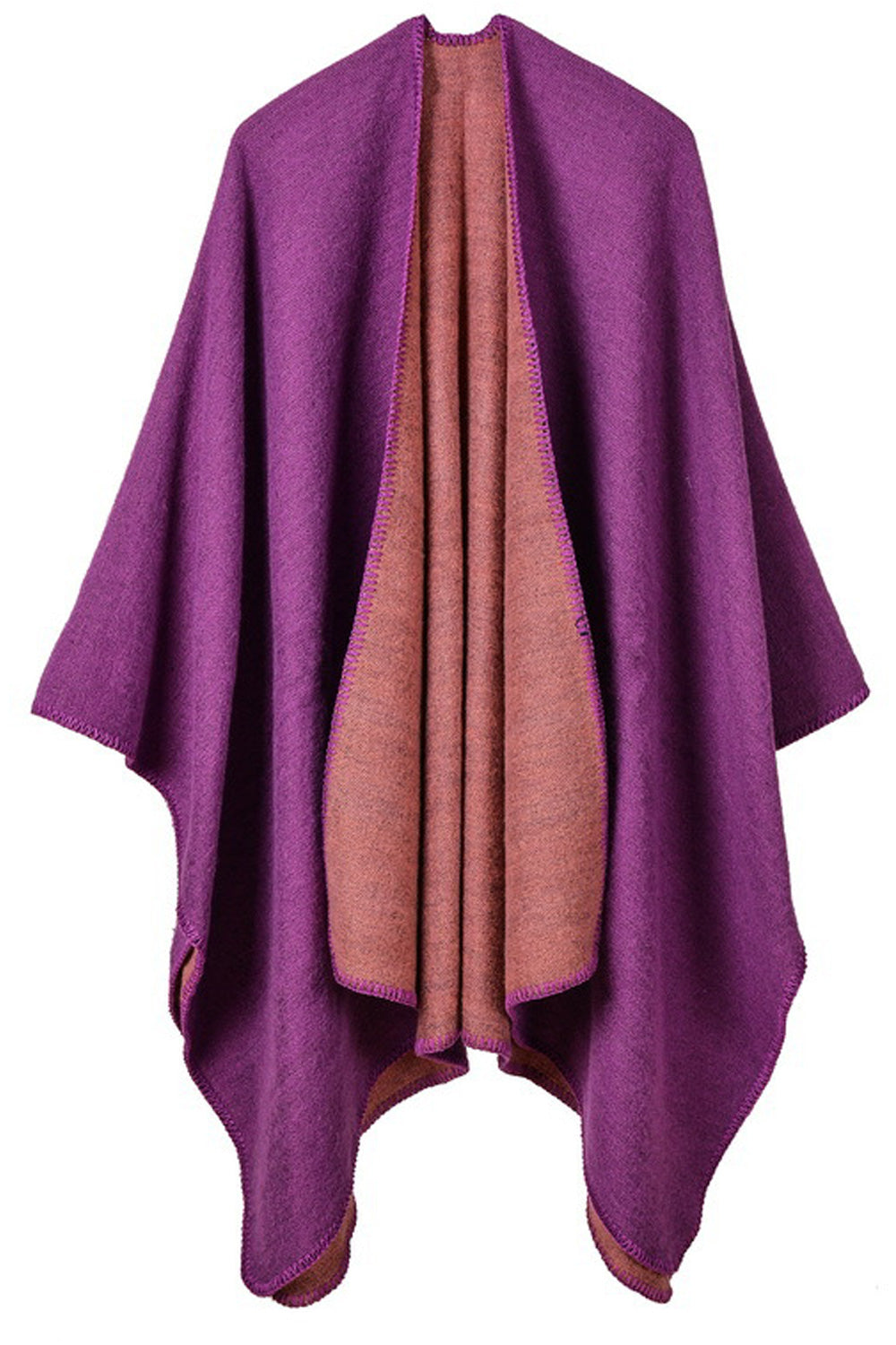 Women Simple Styled Solid Colored Elegant Cozy Shawl