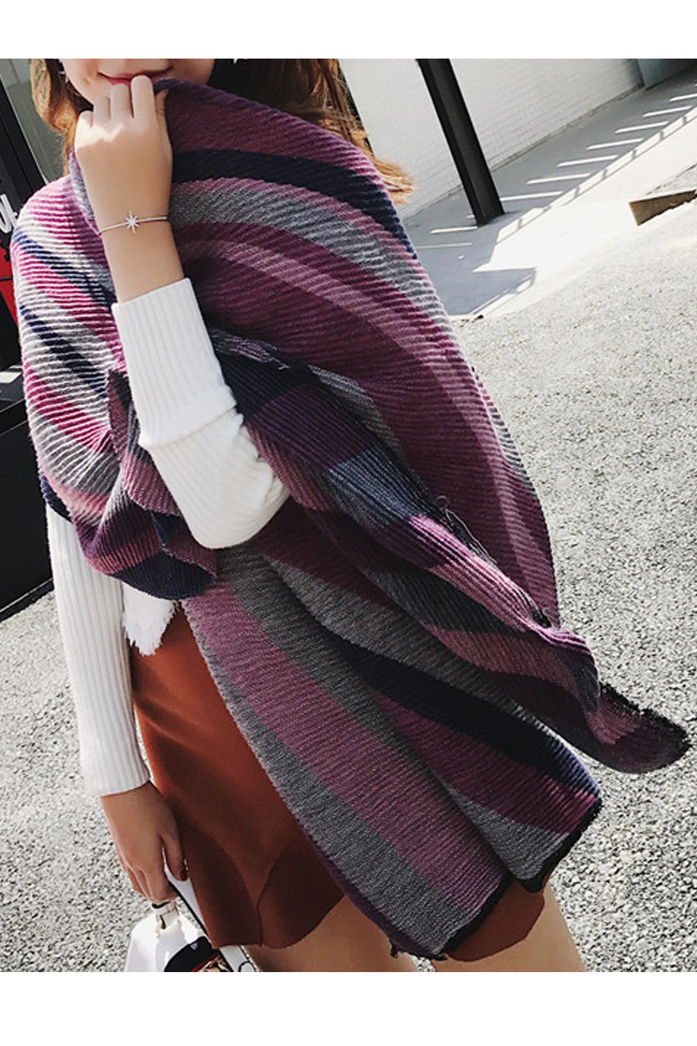 Women Elegant Comfortable Warm Breathable Lightweight Casual Shawl