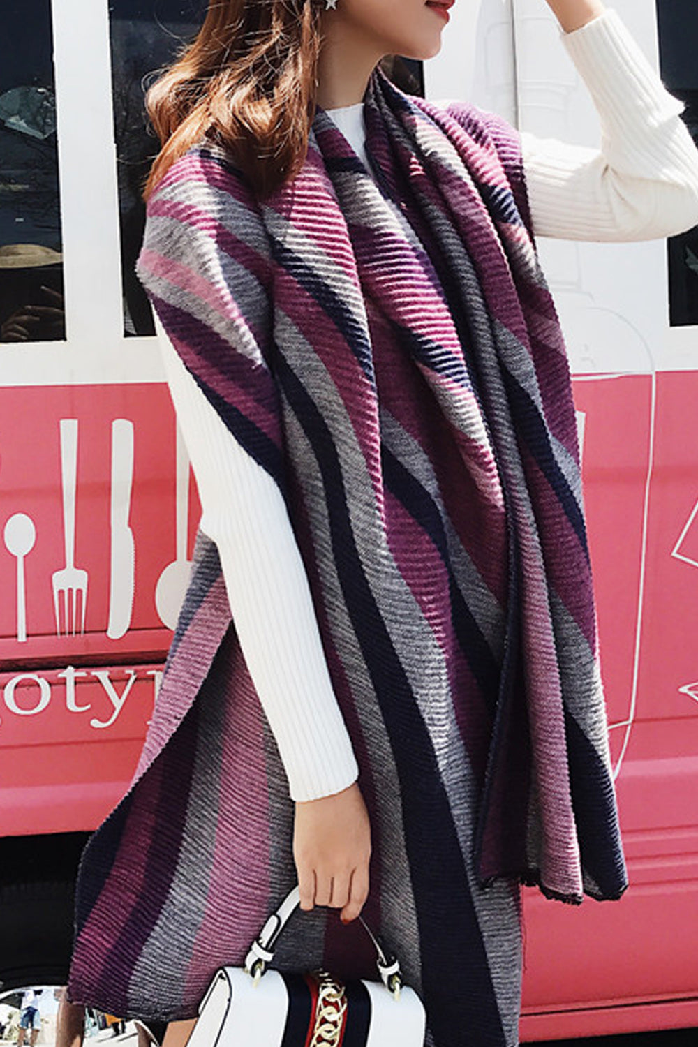 Women Elegant Comfortable Warm Breathable Lightweight Casual Shawl