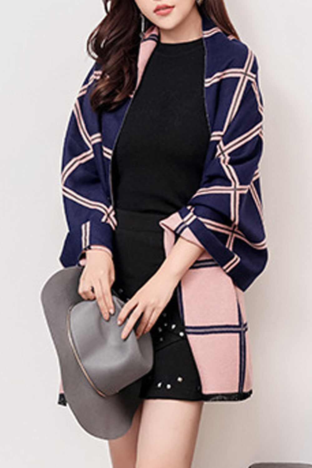 Women Lightweight Thick Plaid Pattern Lovely Styled Shawl