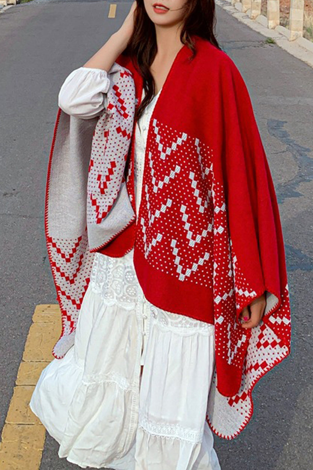 Women Beautiful Solid Colored Thick Comfortable Winter Shawl