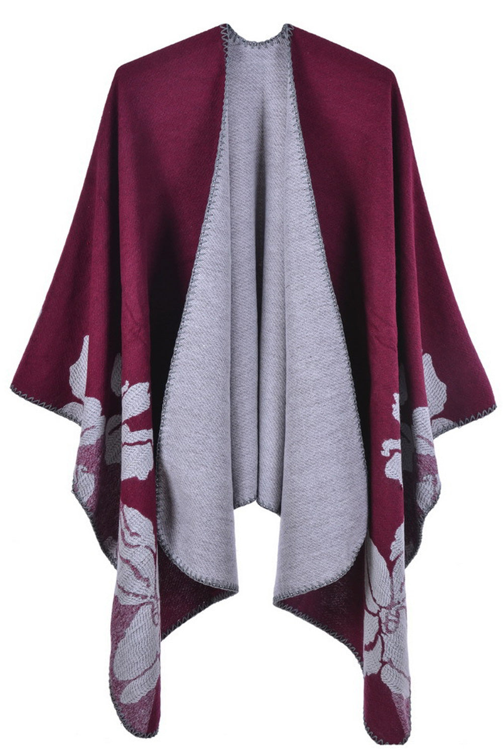 Women Simple Styled Comfortable Flower Printed Classy Shawl