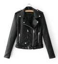 Women Collar Neck Solid Colored Long Sleeve Thick Elegant Jacket