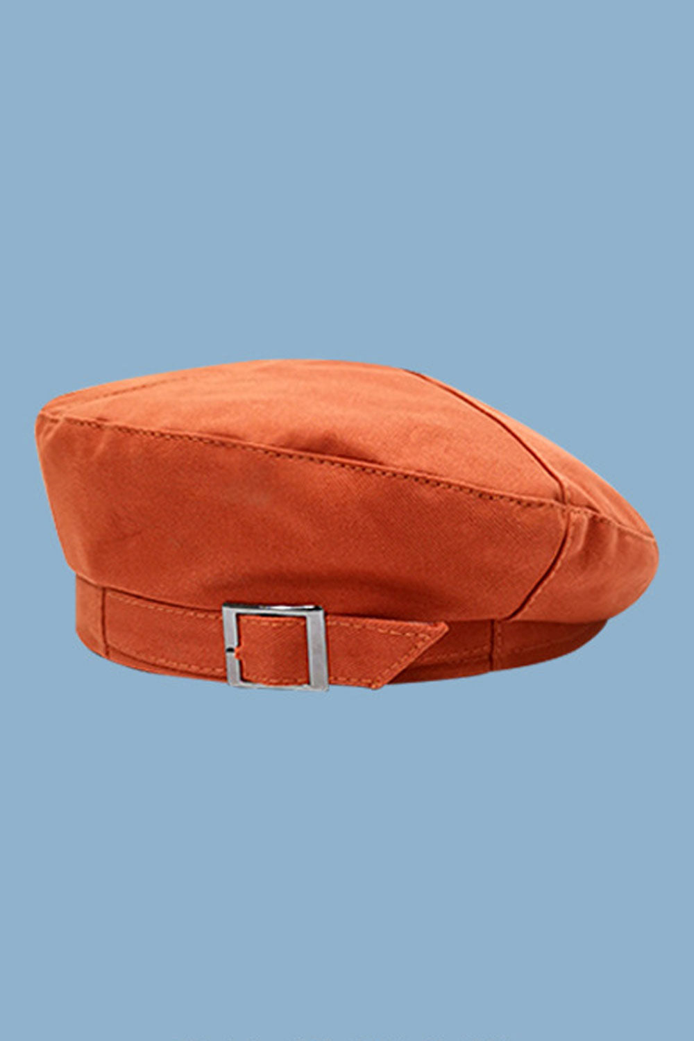 Women Modern Buckle Strap All Match Casual Beret Hat