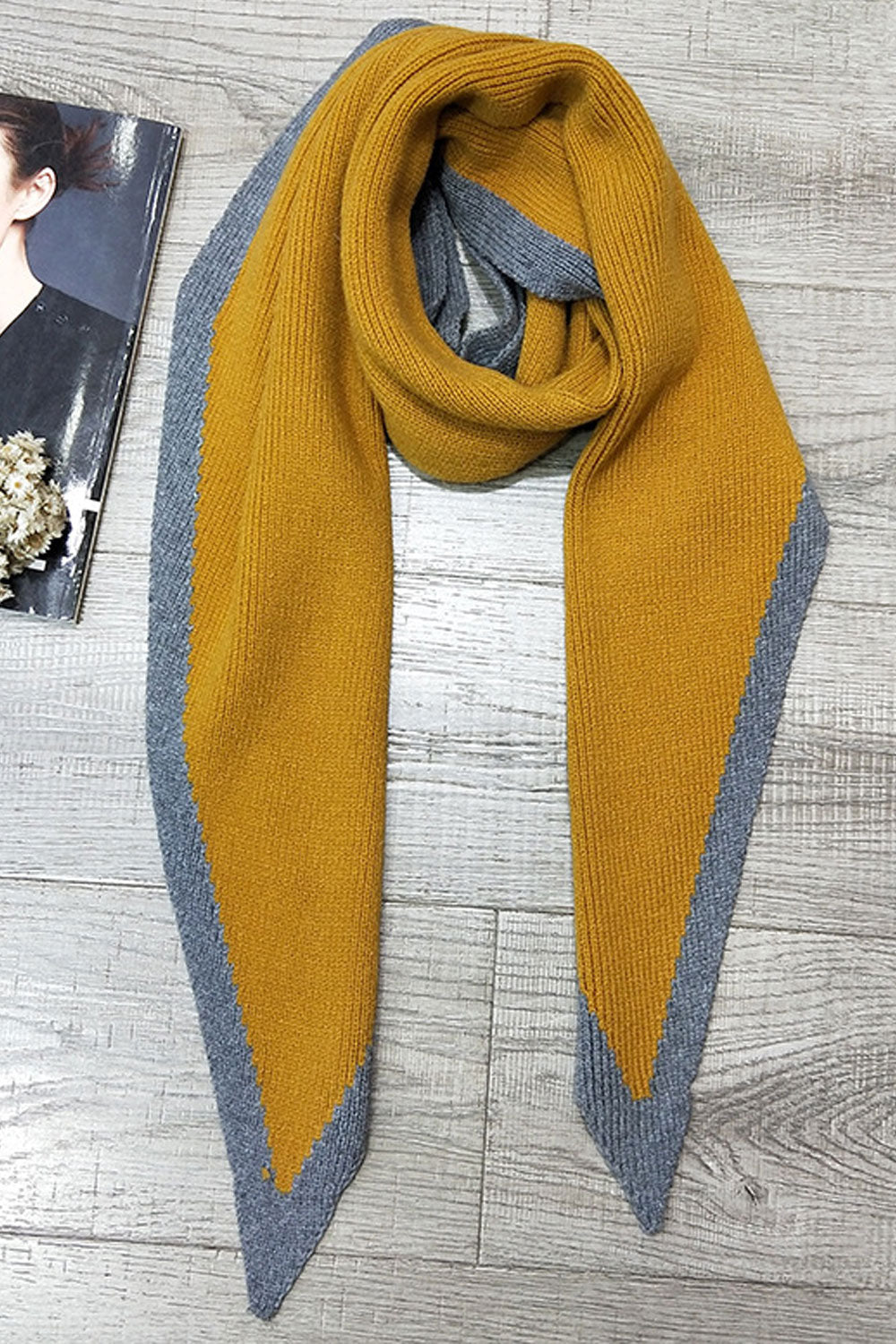 Women Simple Styled Casual Wind Breaker Cozy Muffler
