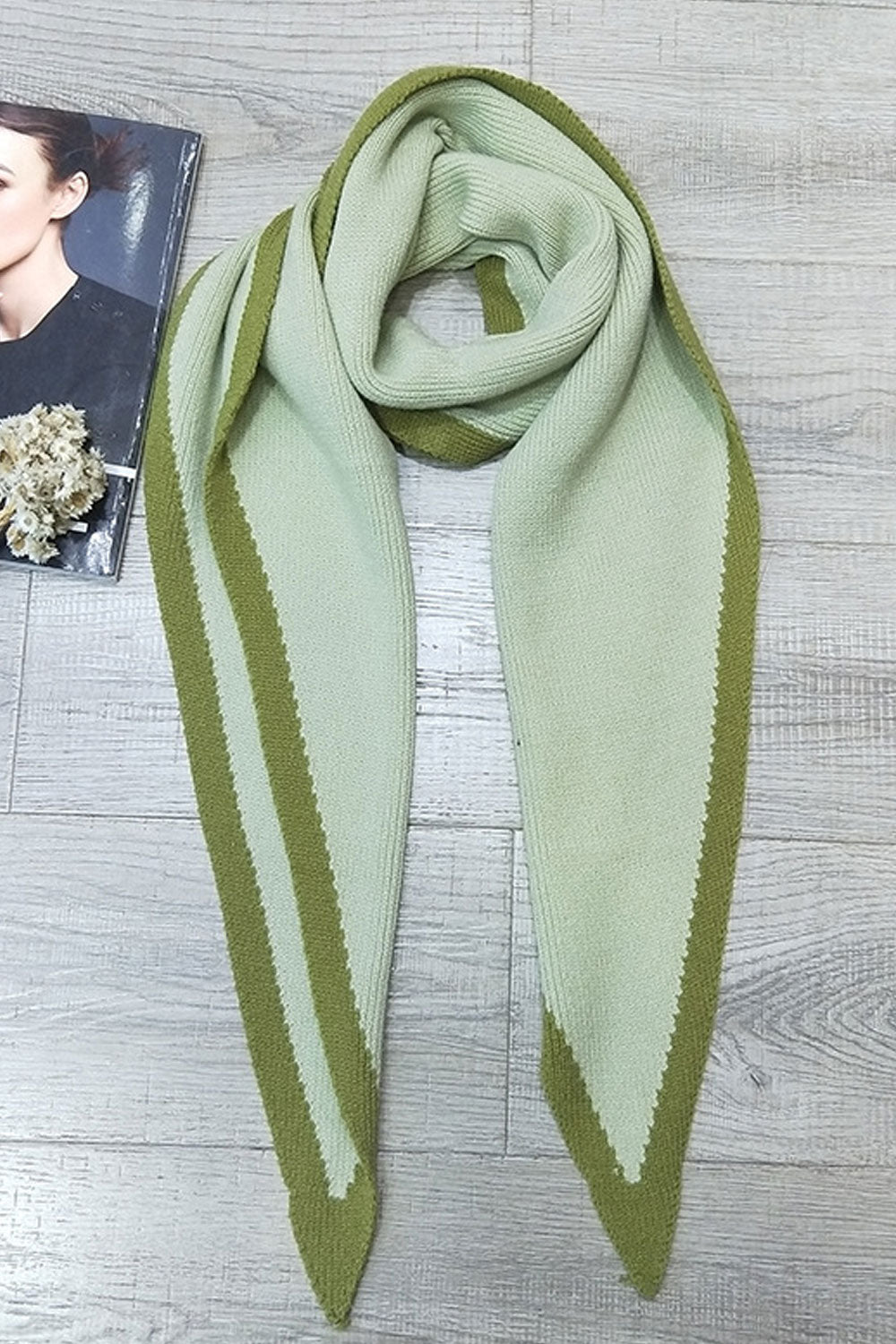 Women Simple Styled Casual Wind Breaker Cozy Muffler