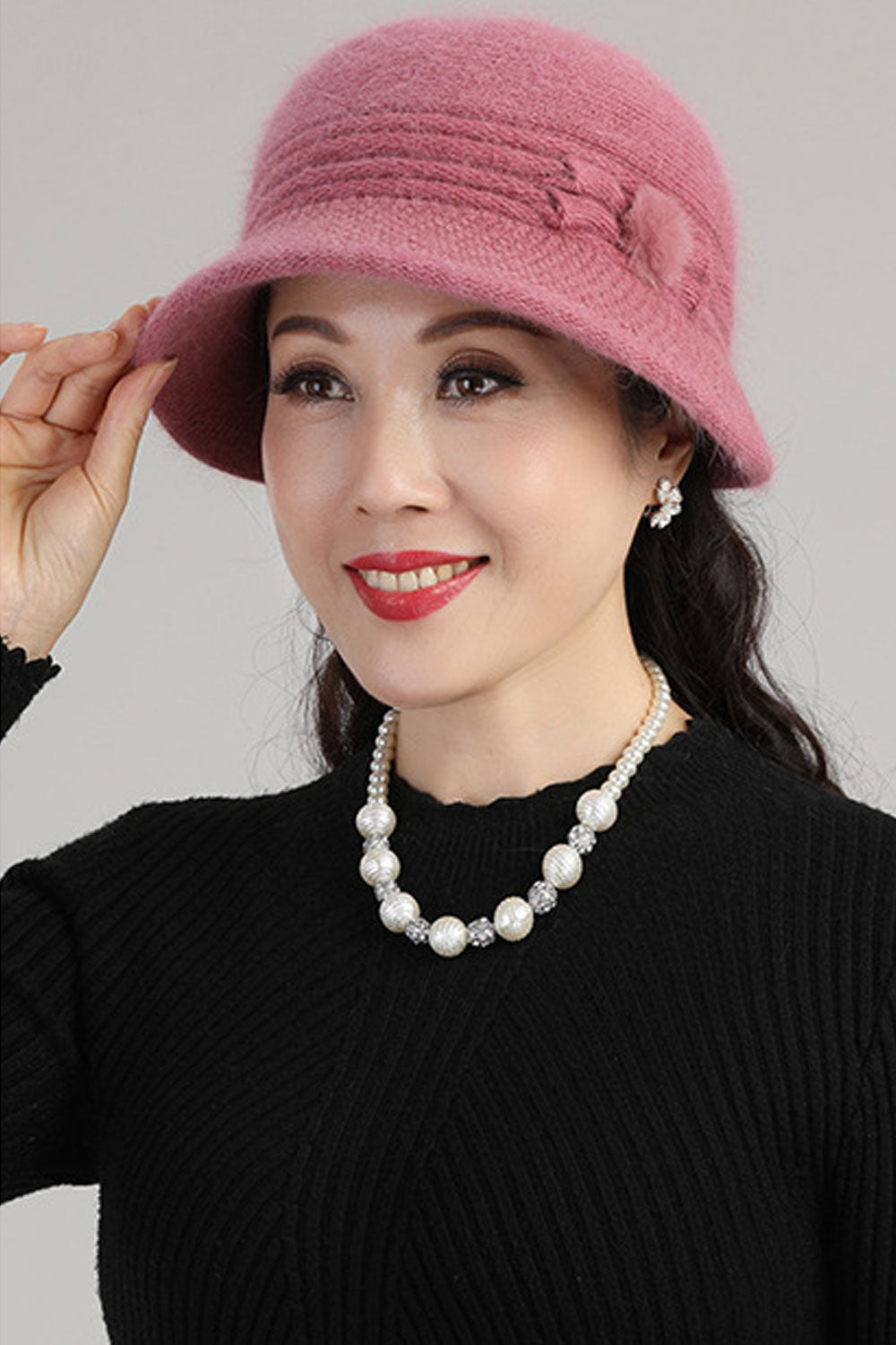 Women Soft Solid Colored Cozy Dome Top Fashionable Beret Hat