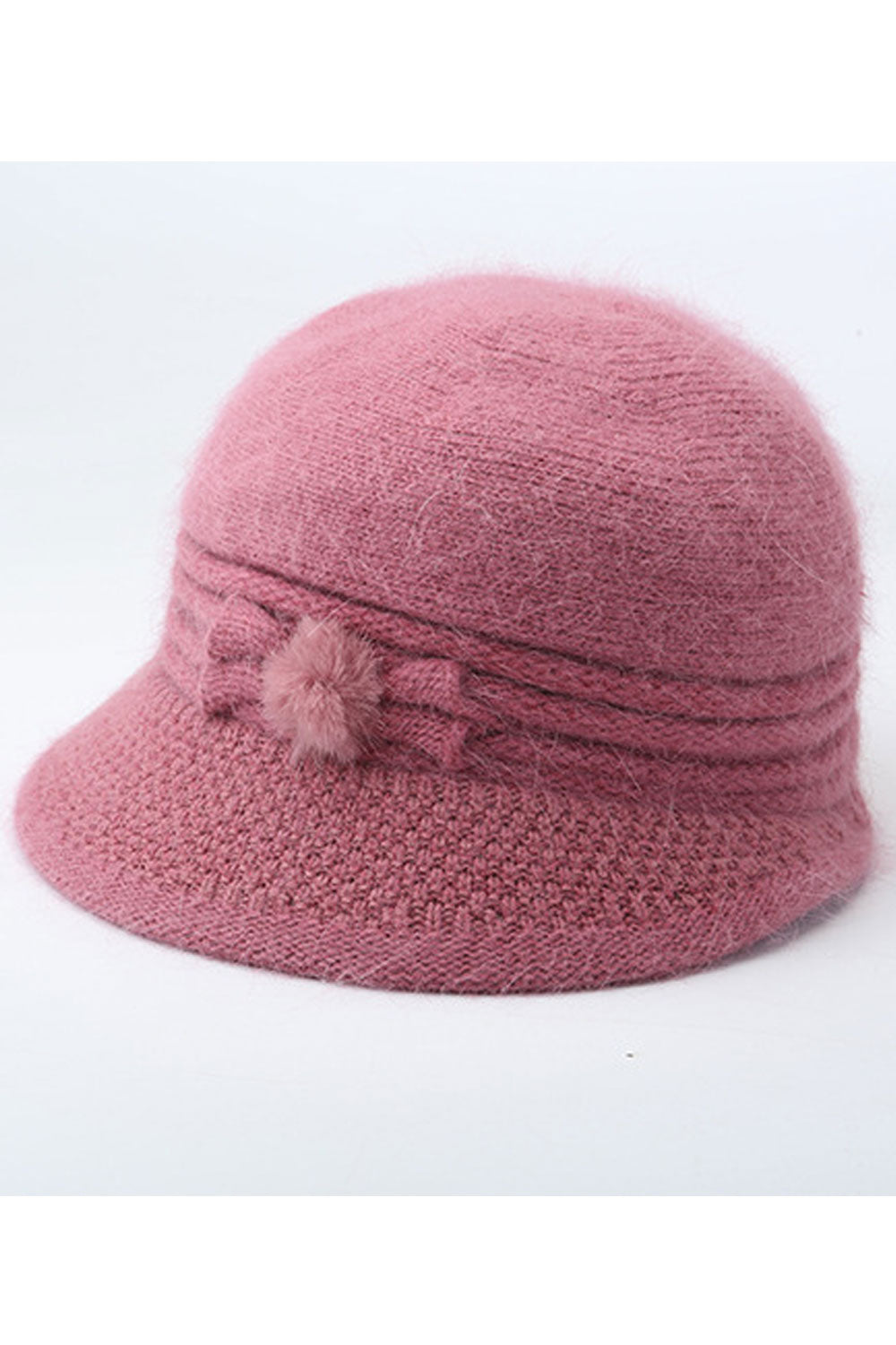 Women Soft Solid Colored Cozy Dome Top Fashionable Beret Hat