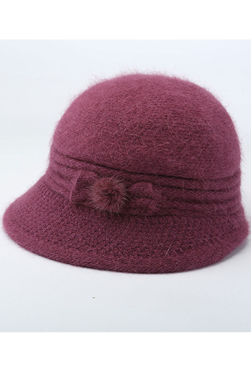 Women Soft Solid Colored Cozy Dome Top Fashionable Beret Hat