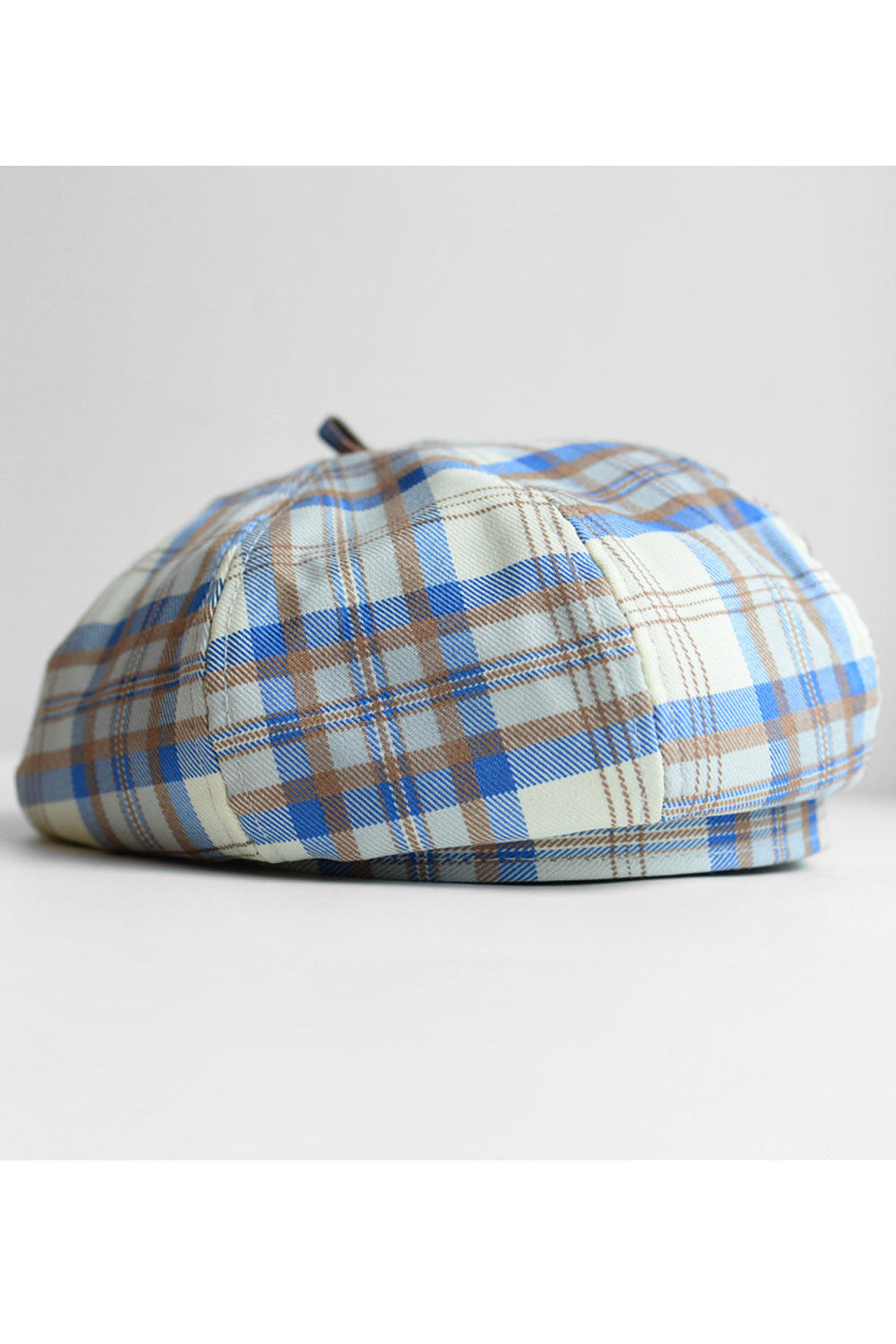 Women Plaid Pumpkin Shape Head Protection Beret Hat
