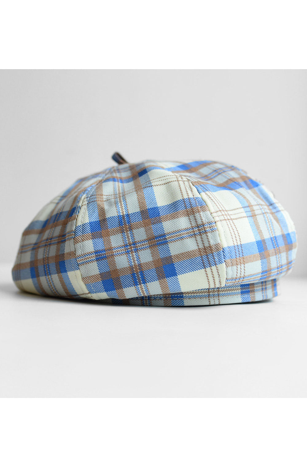 Women Plaid Pumpkin Shape Head Protection Beret Hat