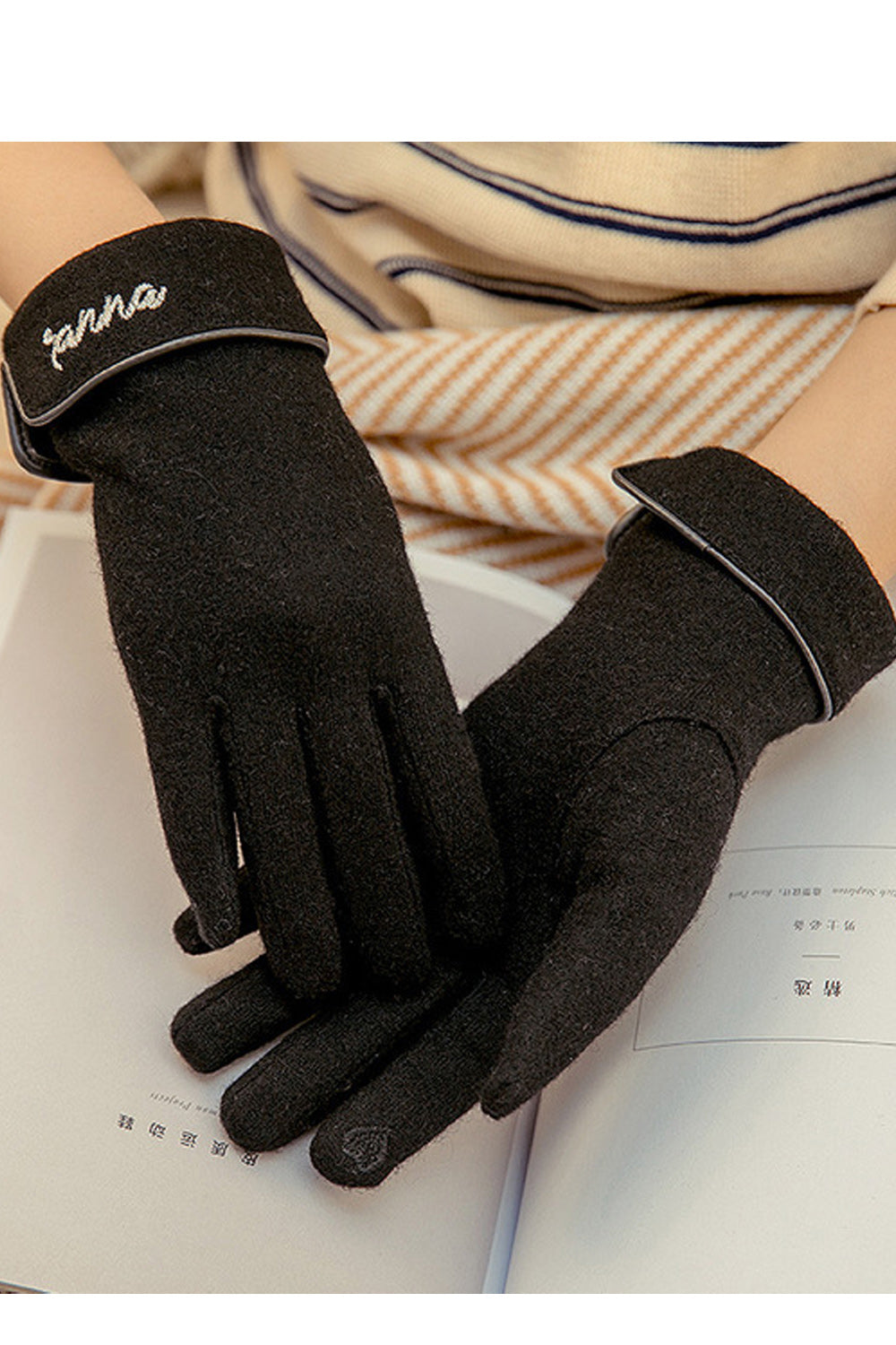 Women Cozy Soft Winter Casual Solid Colored Lovely Knitted Gloves