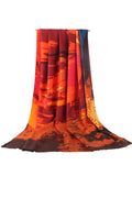 Women Beautiful Printed Pattern Long Comfortable Soft Muffler