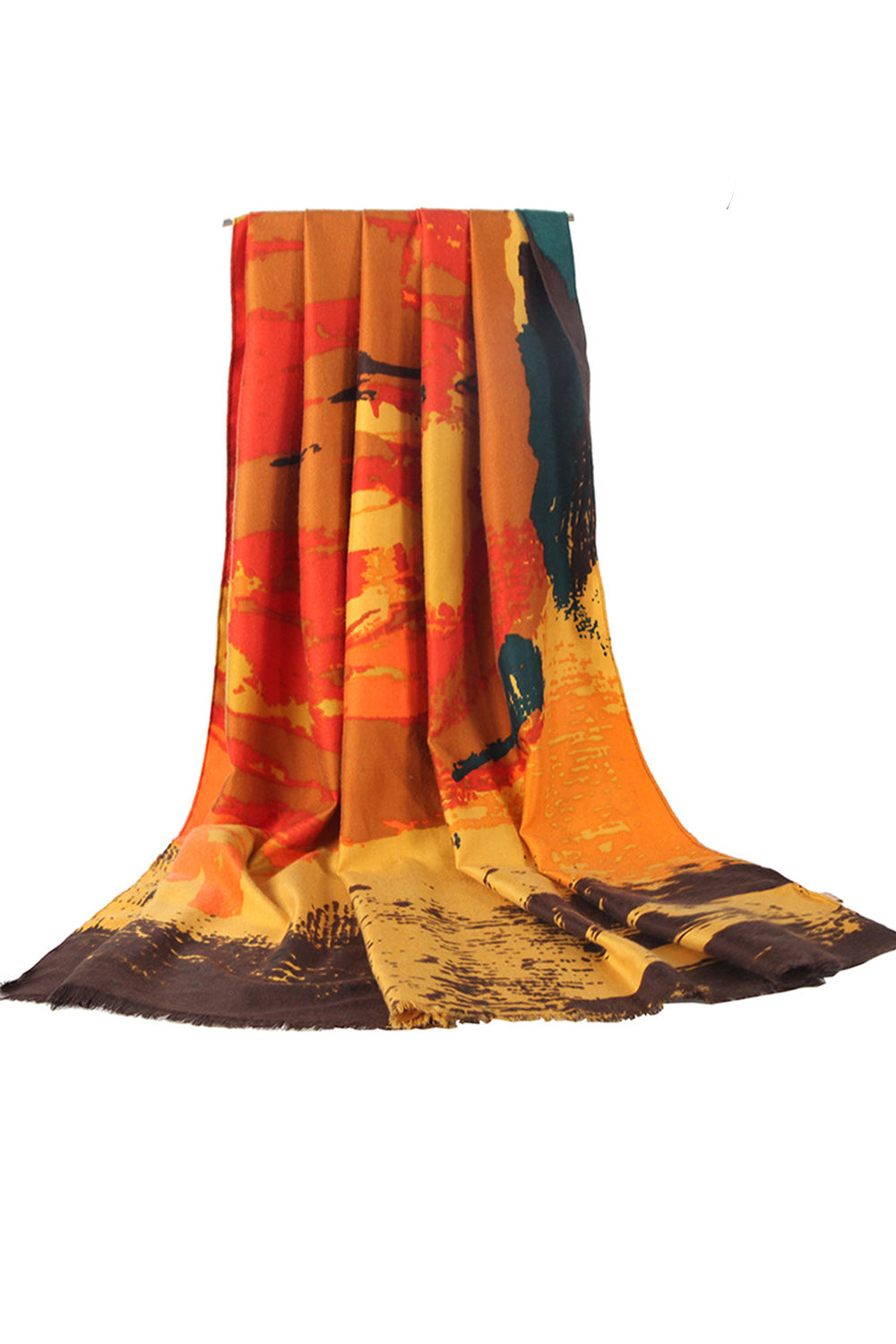 Women Beautiful Printed Pattern Long Comfortable Soft Muffler