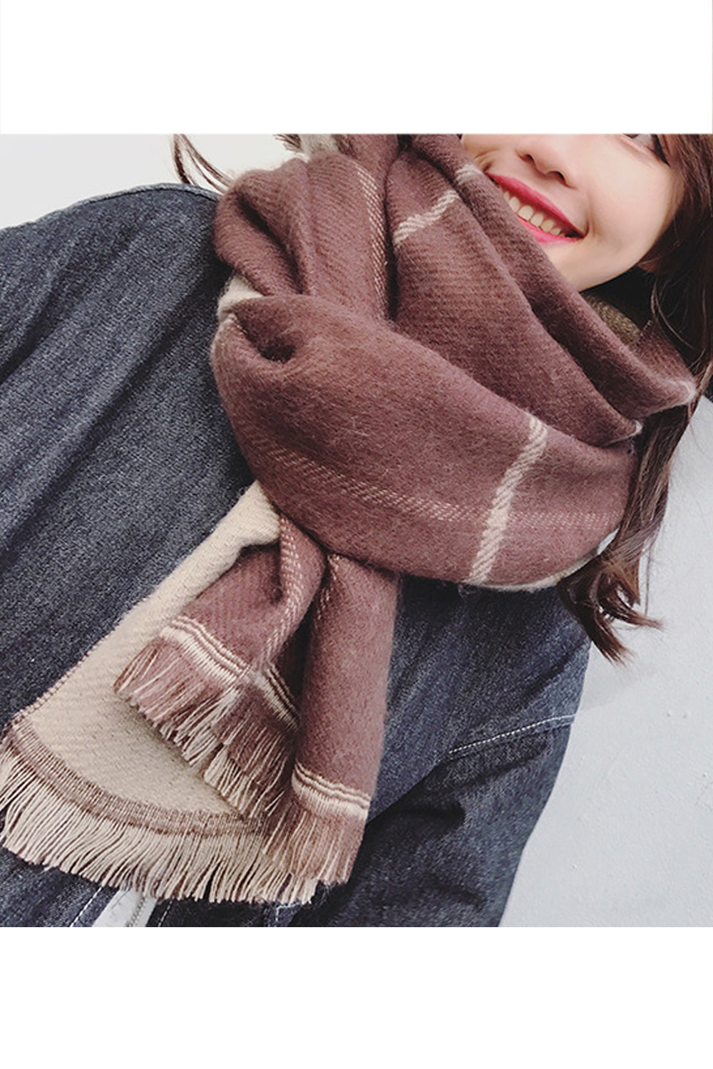 Women Long Winter Season Warm Comfortable Muffler