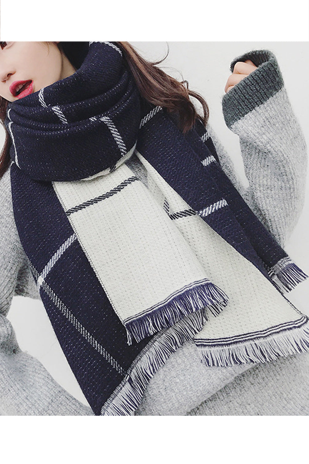 Women Long Winter Season Warm Comfortable Muffler